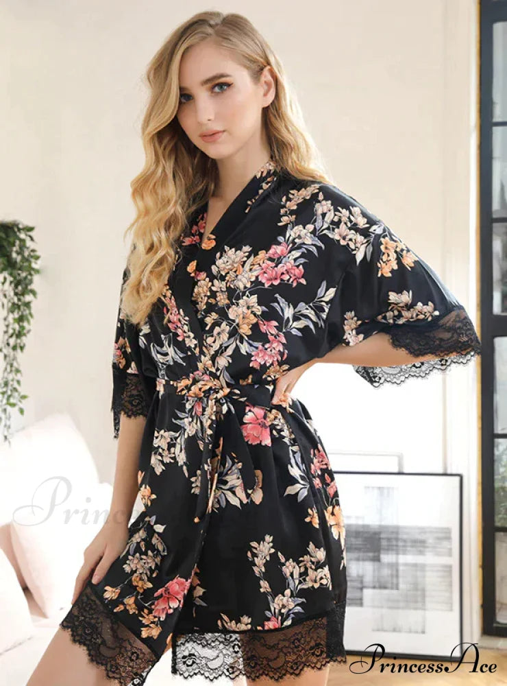 Silk Sleepwear For Home L / White Dresses