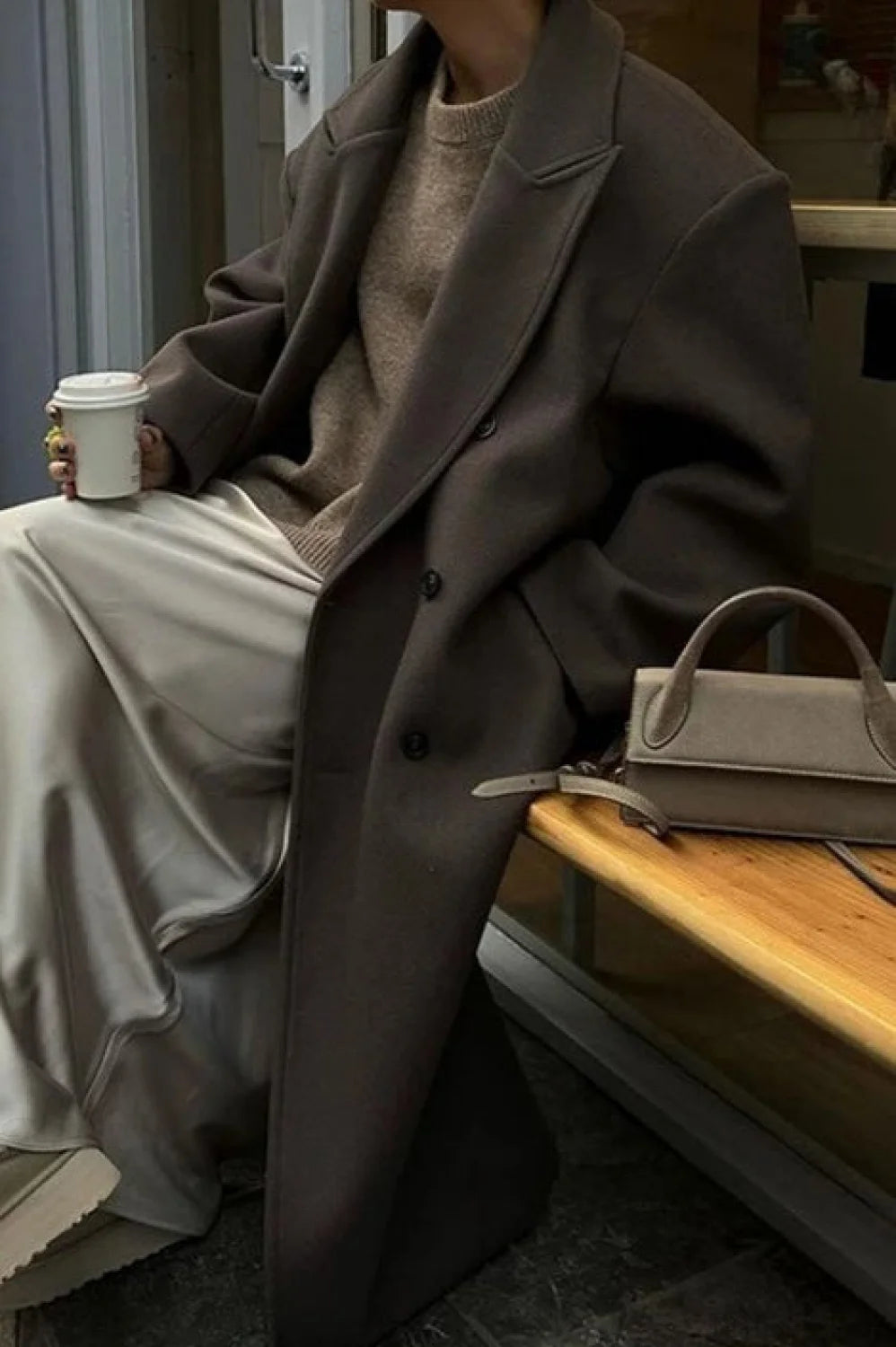 Single-Breasted Winter Coat