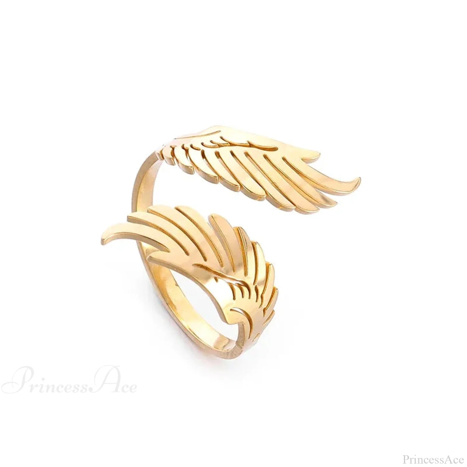 Sinister Eye Style Gothic Pointer Ring Gold