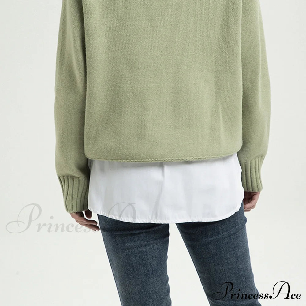 Skirts High Hoodies Extender Sweaters Slips Elastic Half Womens Waist Split Hemline