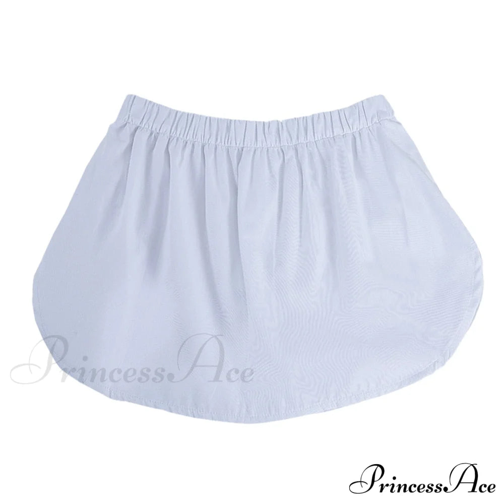 Skirts High Hoodies Extender Sweaters Slips Elastic Half Womens Waist Split Hemline White 002 / One