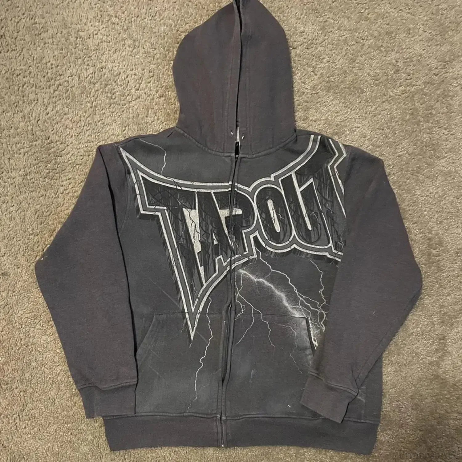 Skull Graphic Zipper Hoodie black 5 / S