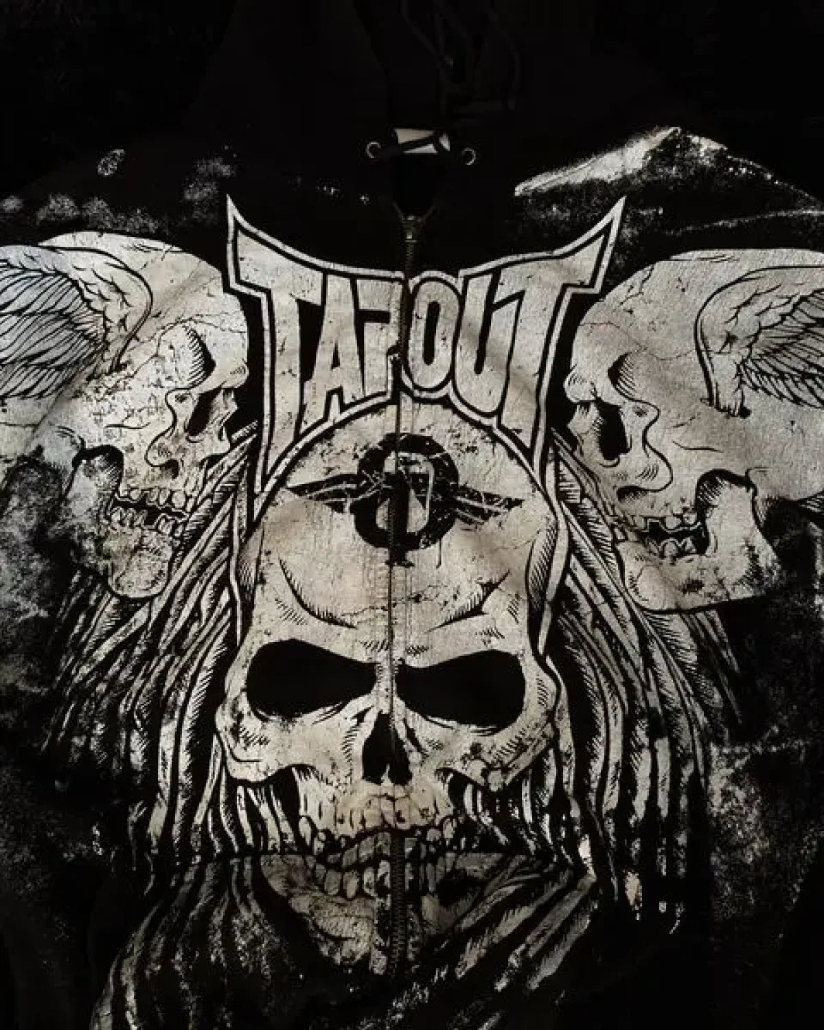 Skull Retro Zipper Hoodie