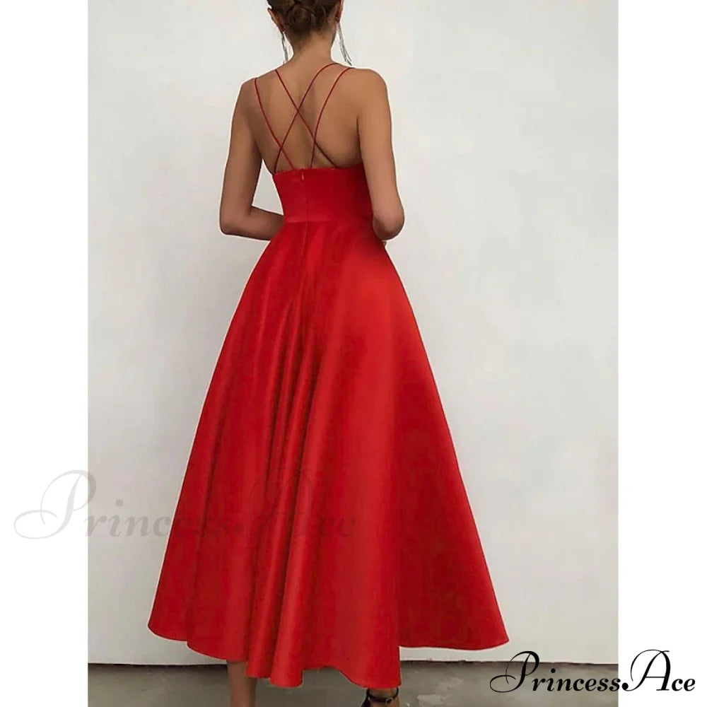 Women's Sleeveless Solid Color Open Back Maxi Dress Red __stock:200 casual dresses clothes dresses refund_fee:1200