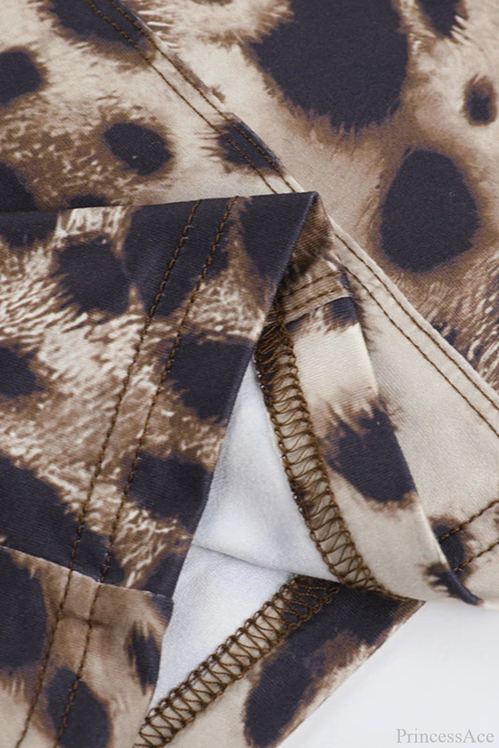 Slim Fit Leopard Streetwear Maxi Dress