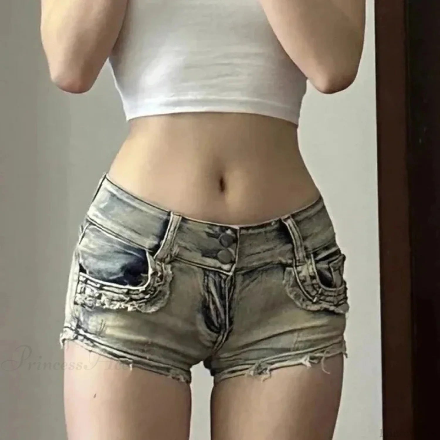 Slim Low-Climb Denim Short Blue / S