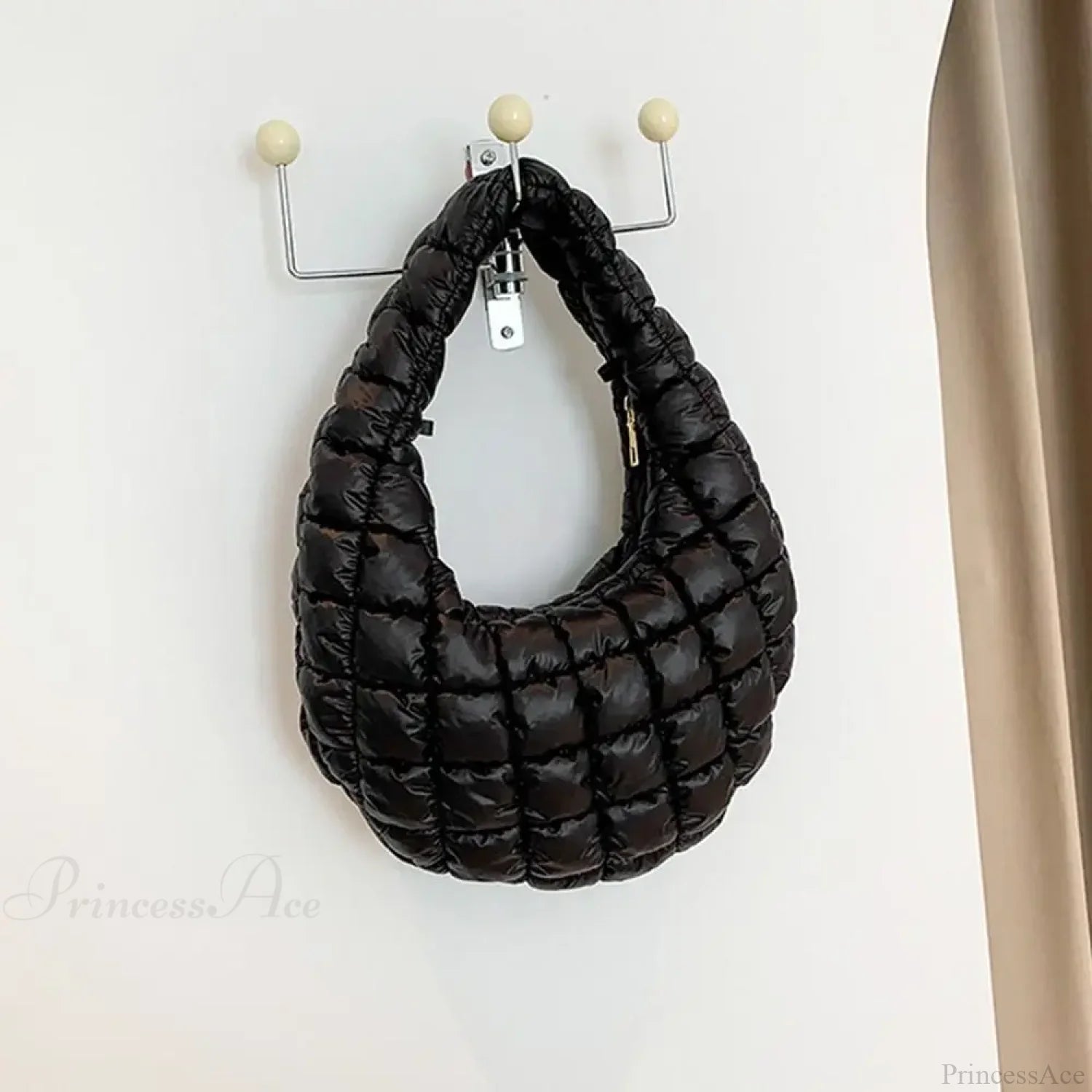 Small Quilted Tote Cotton Padded Shoulder Handbag handbag-250126