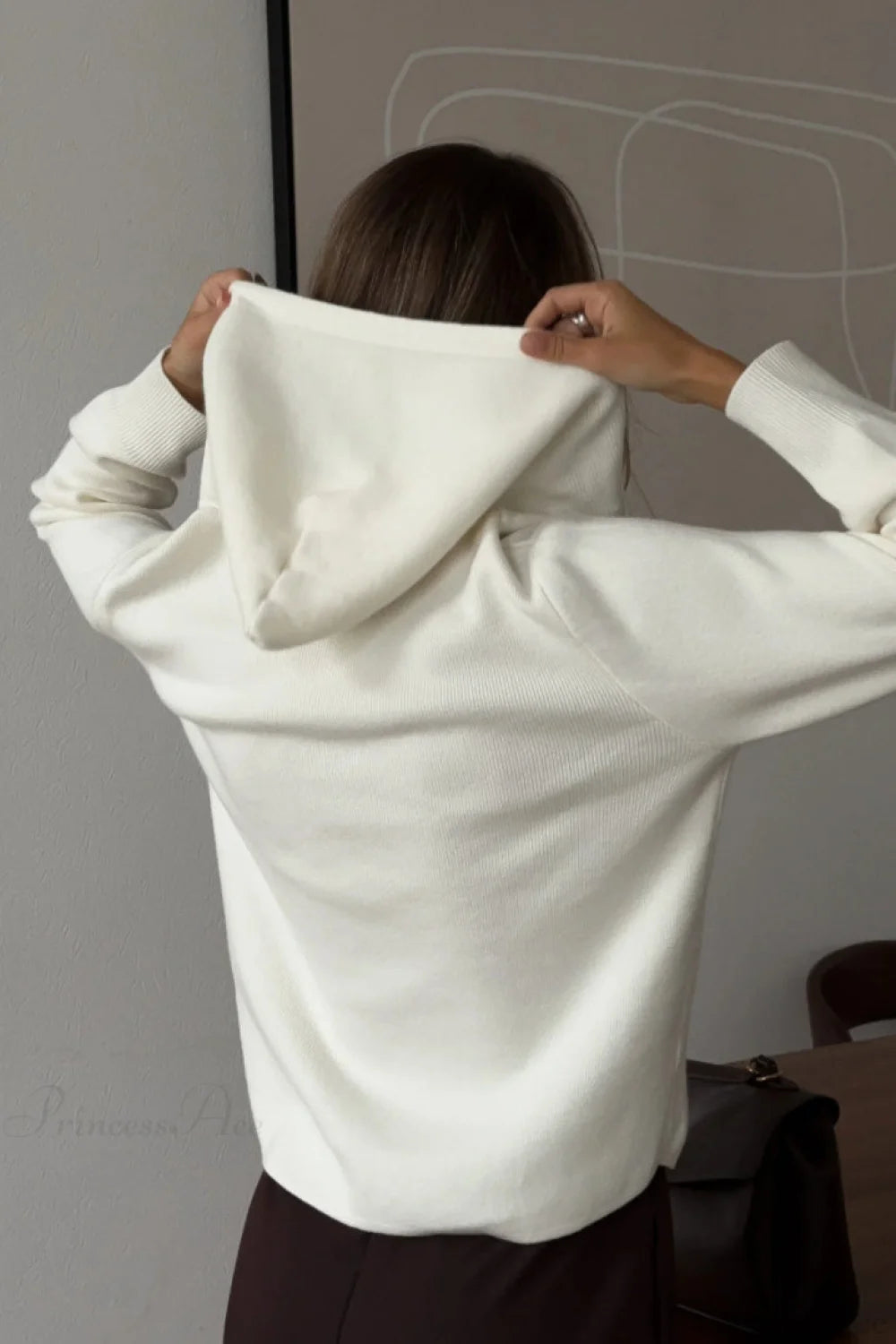 Soft Double Zip Hooded Short Knit Cardigan