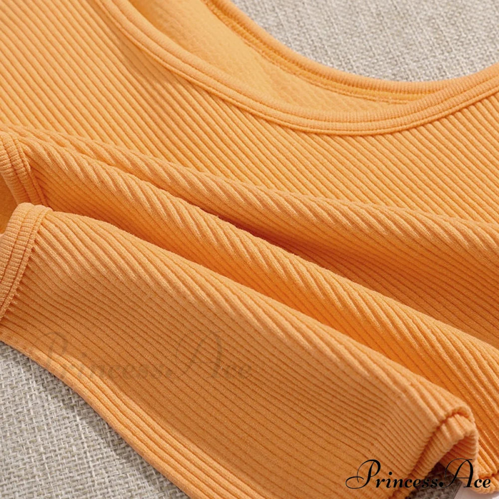 Solid Basic Seamless Streetwear Tank Tops