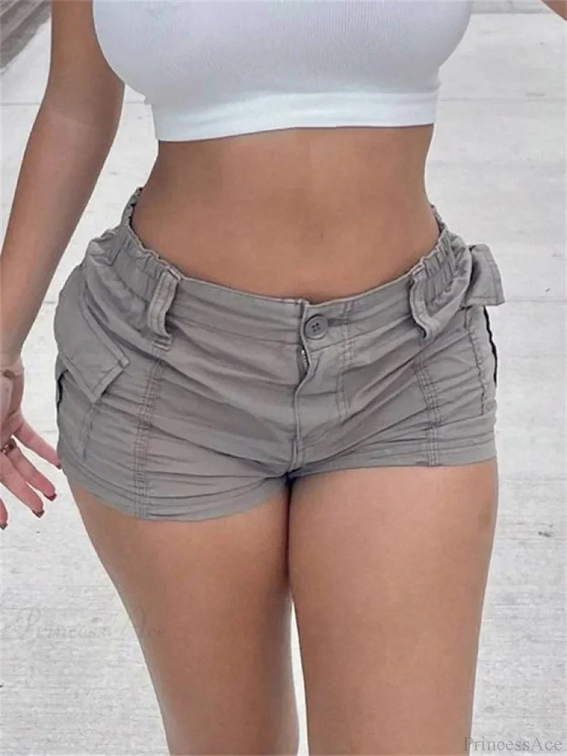 Solid Cargo Pocket Short grey / S short-250223