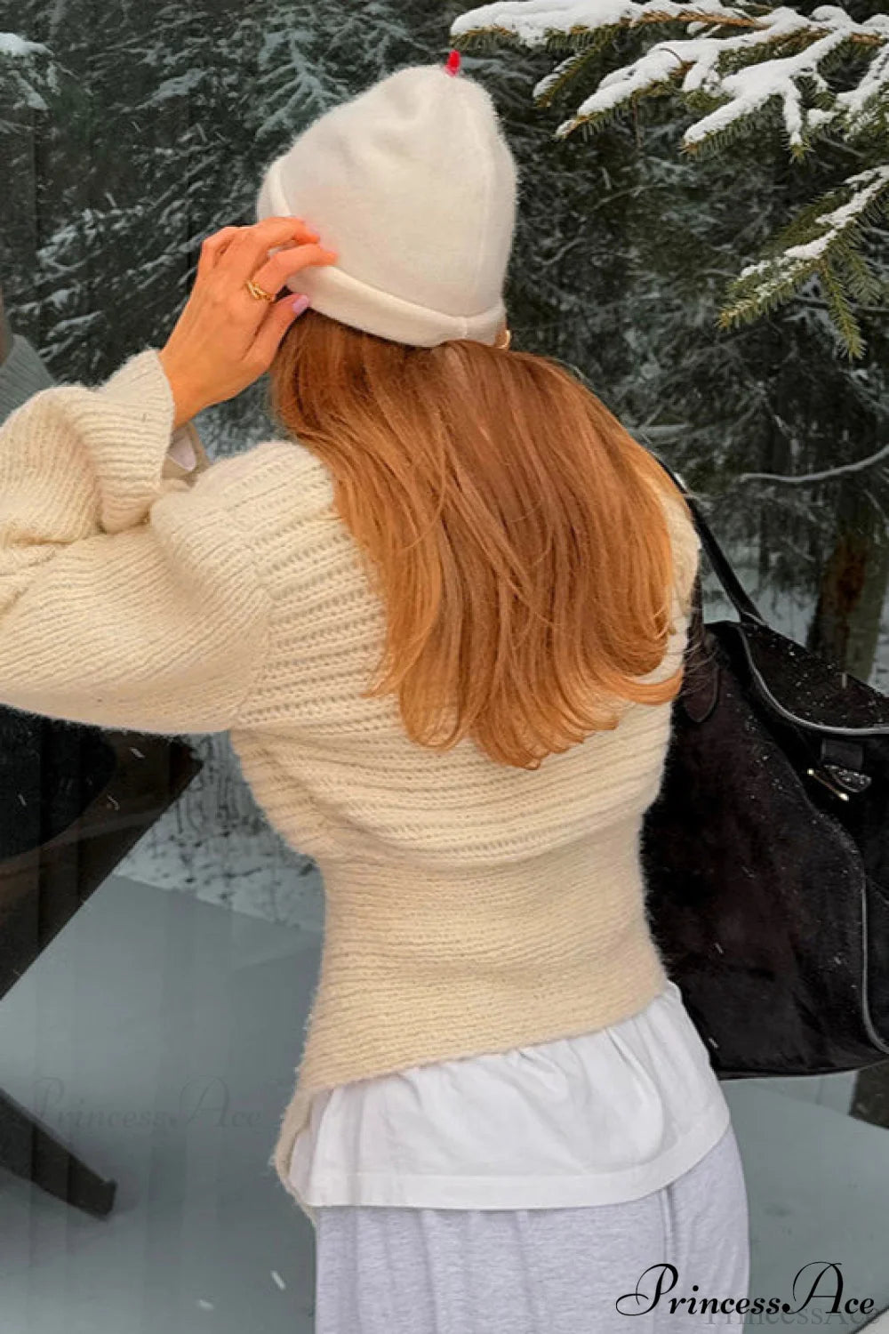 Solid Color Paneled Waist Cinched Knit Cardigan