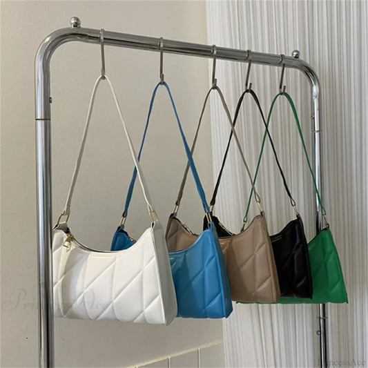 Solid Color PU Leather Underarm Crossbody crossbody-250126