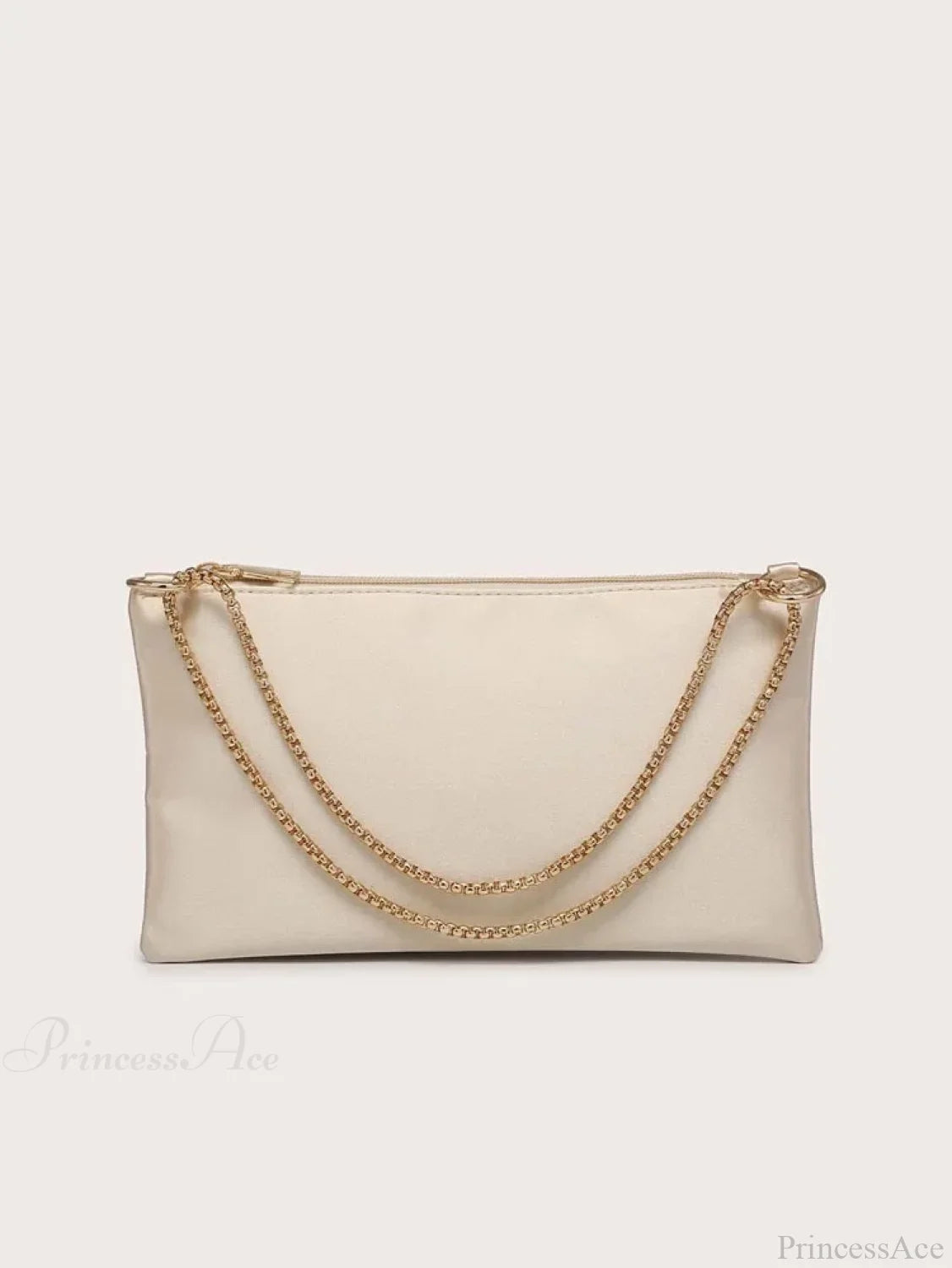 Solid Metal Chain Underarm Evening Wedding Clutch Bag clutchbag-250126
