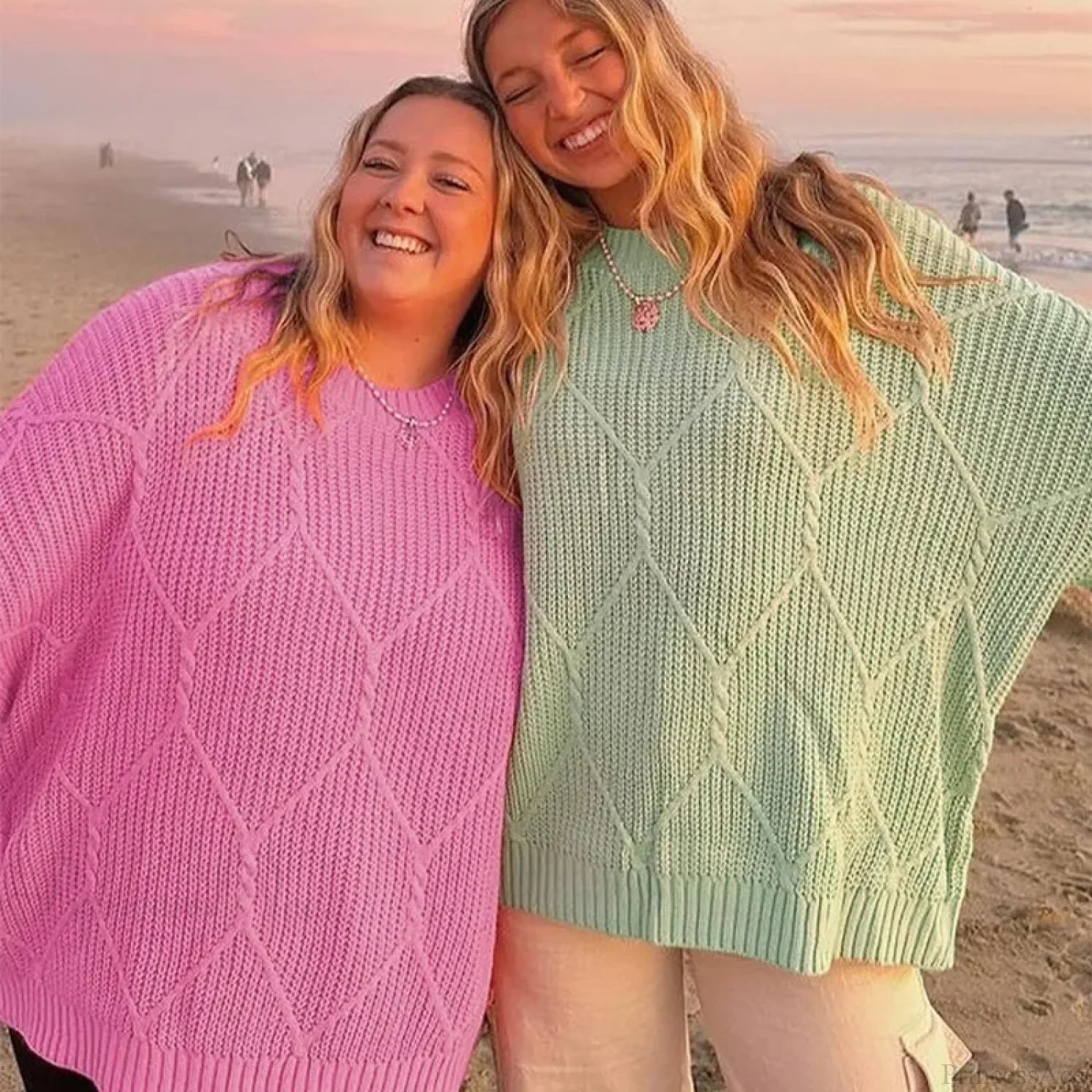 Solid O-Neck Ribbed Long Sleeve Sweater