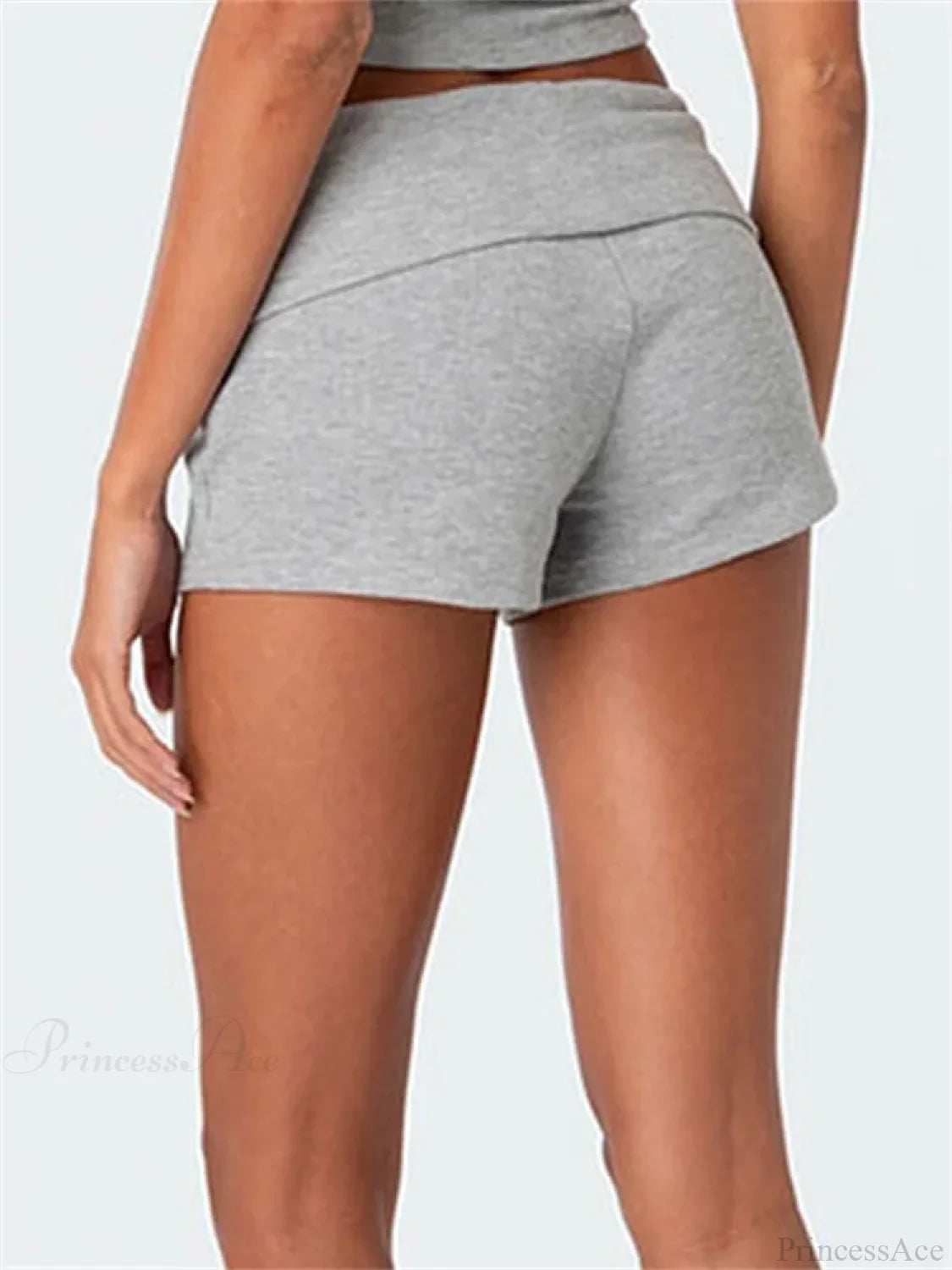 Solid Striped Pajama Sleep Short short-250223