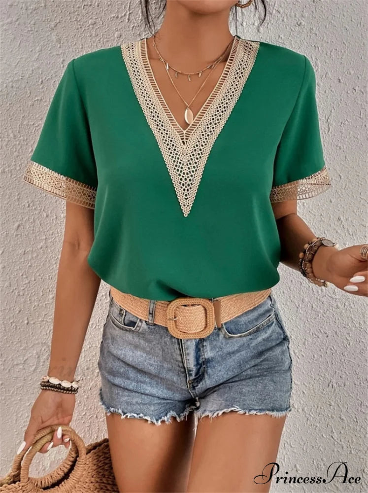 Sona Tops Green / S Tops & Blouses