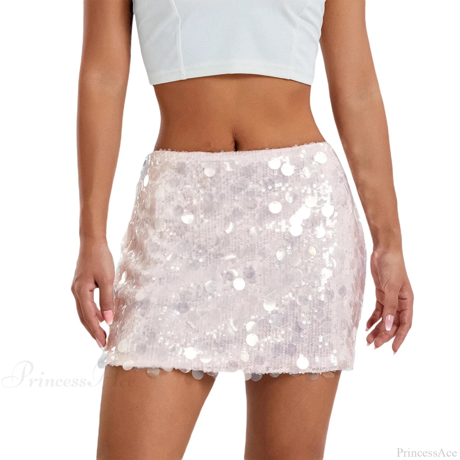 Sparkle Sequin Glitter Mini Skirt gold / S skirts-250223