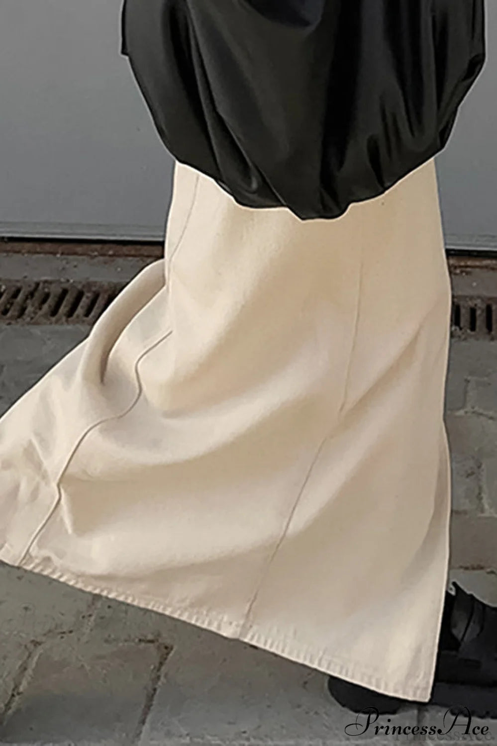 Split High Waist Slim Maxi Skirt