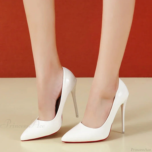 Spring Banquet Party Solid Color Comfortable Outdoor Casual Women Shoes High Heel White / 35