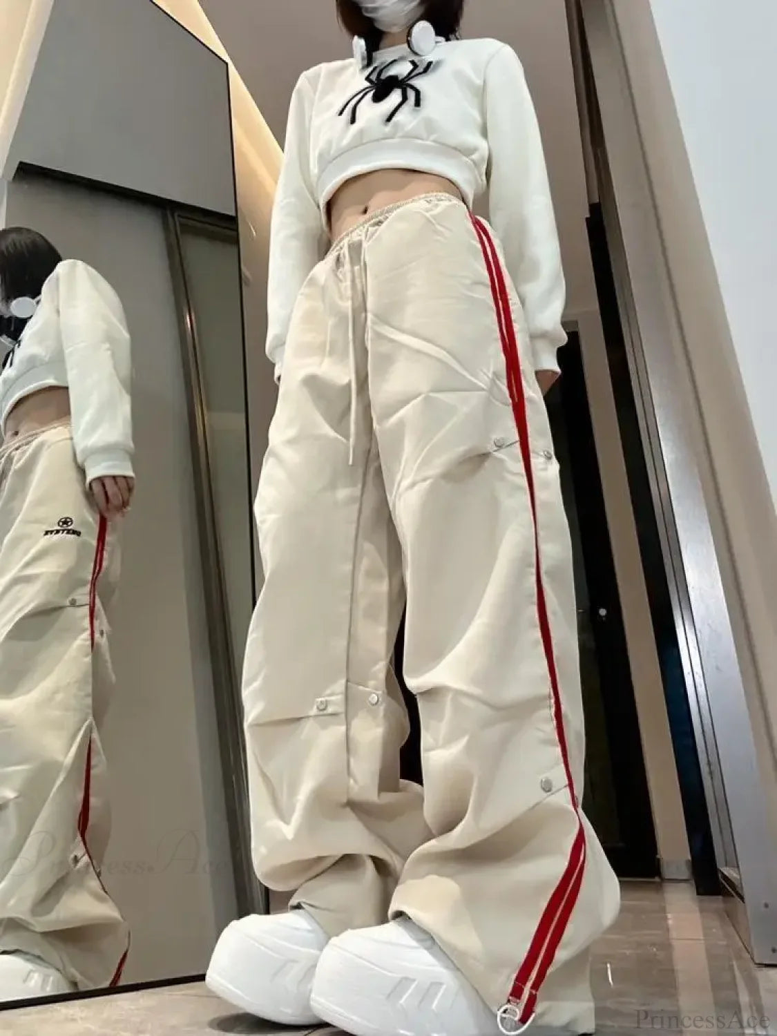 Spring Cargo Pants Joggers white / S