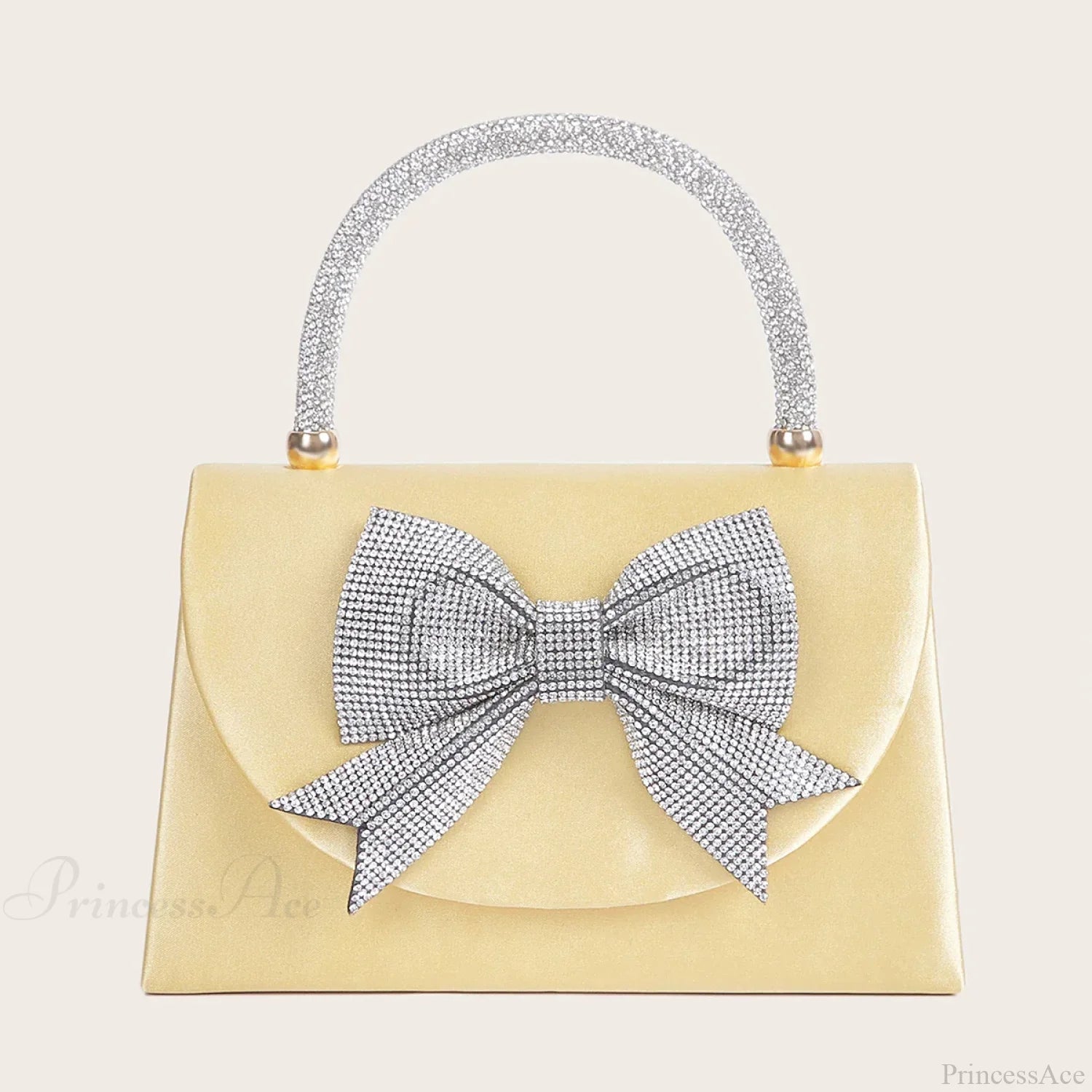 Square Shoulder Clutch Bag Wedding Evening YELLOW clutchbag-250126