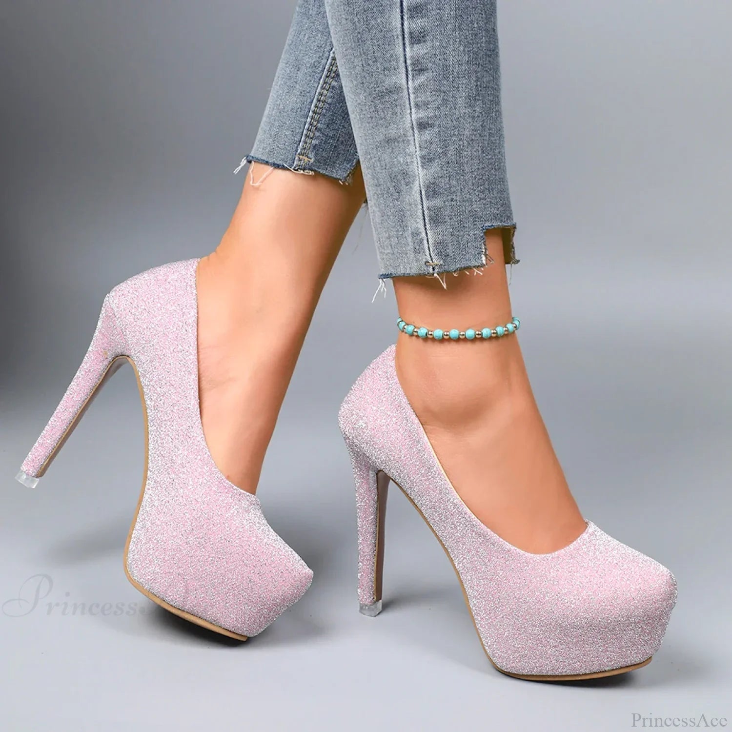 Stiletto Sexy High Heels New Summer Casual Pumps Platform Luxury Wedding Shoes Heel Pink / 35