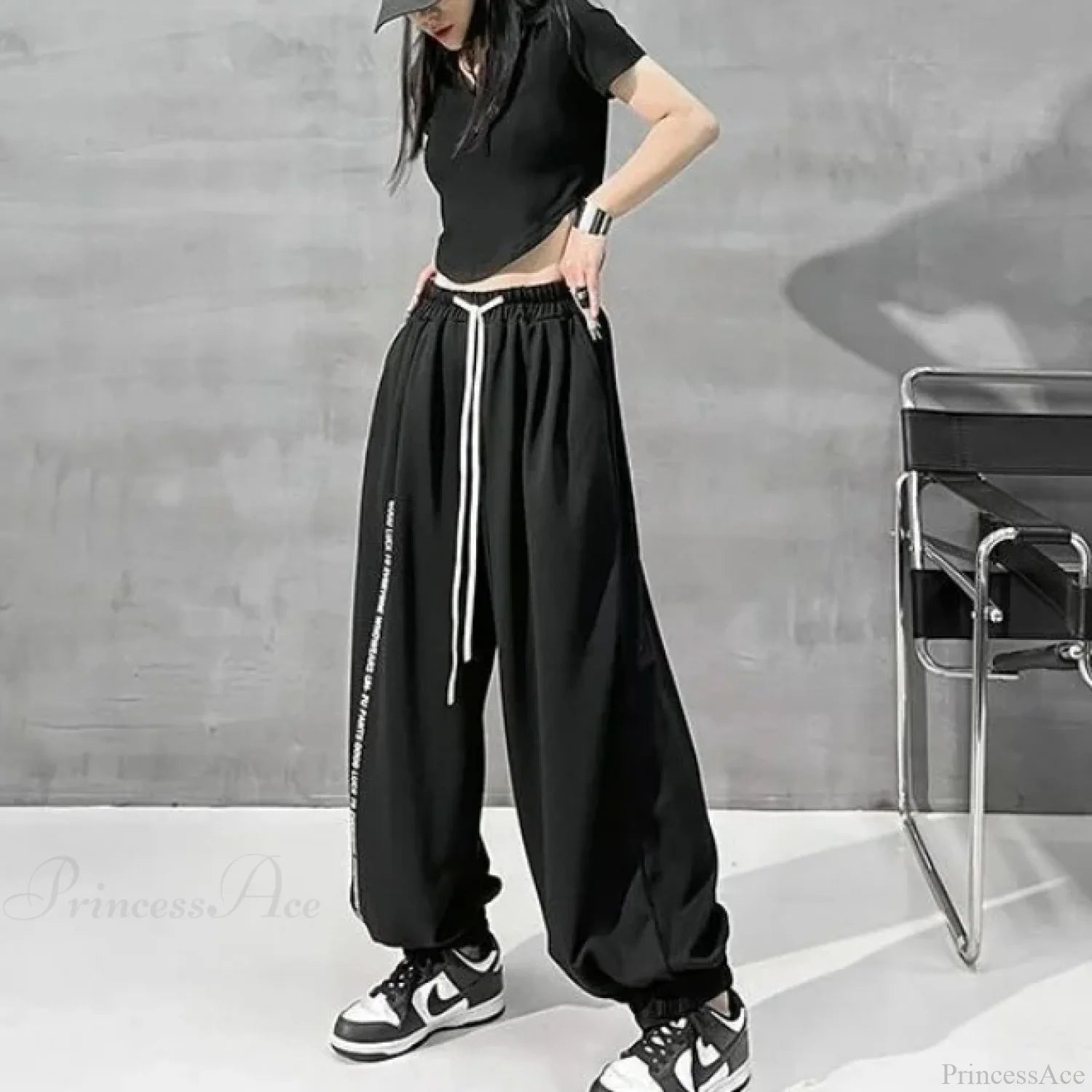 Street Dance Quick Drying Cargo Pants black 2 / S