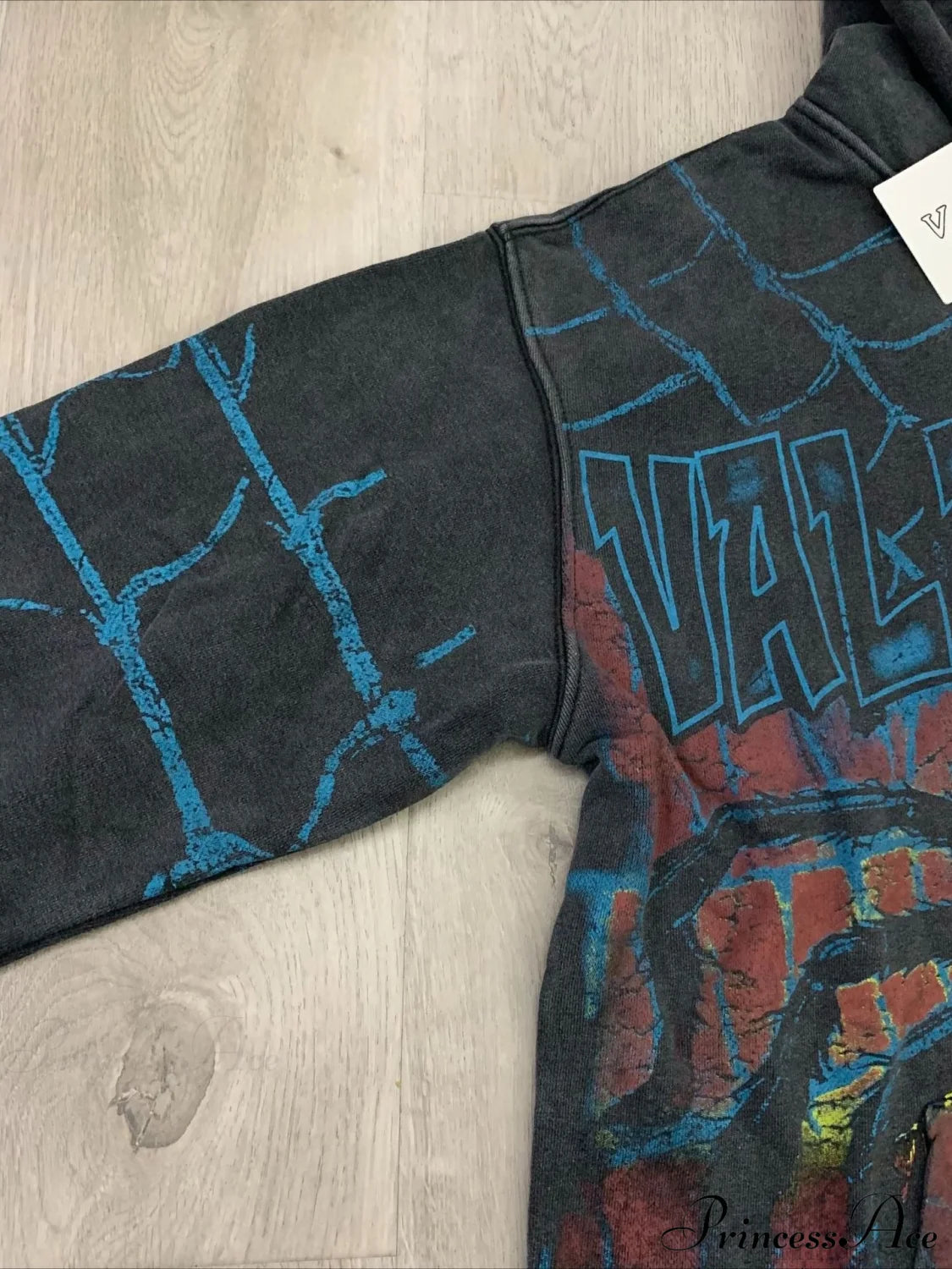 Streetwear Spider Web Vintage Print Zip Hoodie