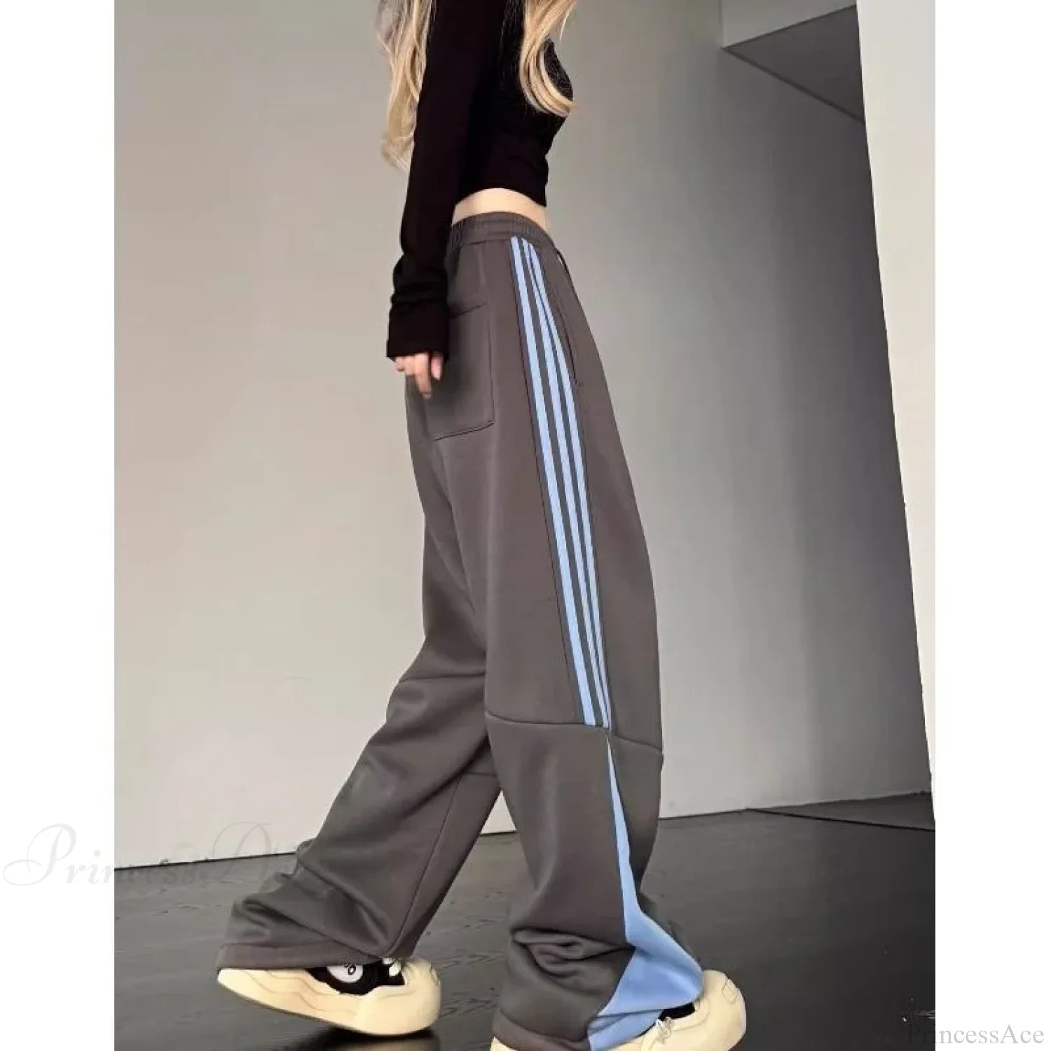 Striped Cargo Sweatpants Casual Pants
