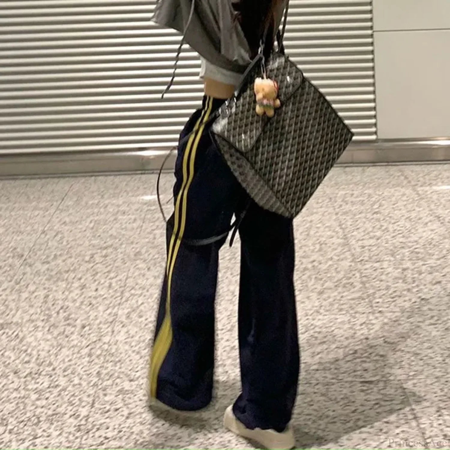 Striped Vintage Wide Leg Pants