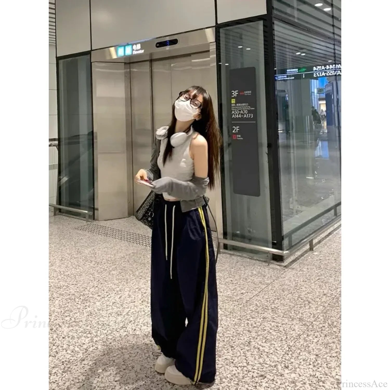 Striped Vintage Wide Leg Pants