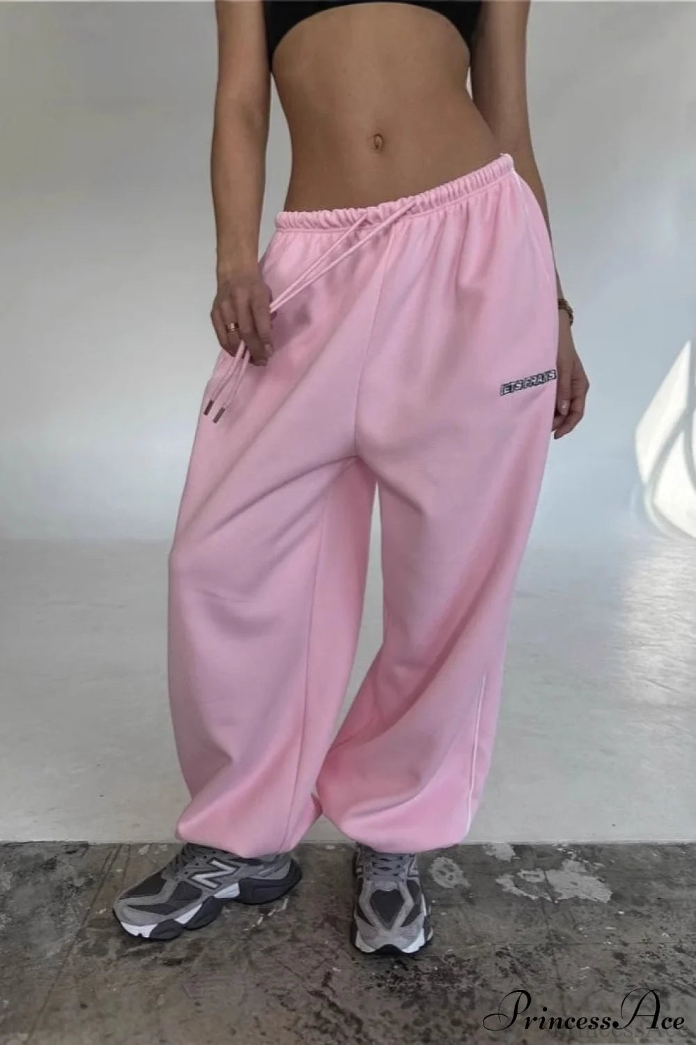 Striped Wide Leg Drapey Convertible Cuffed Pants Pink / S