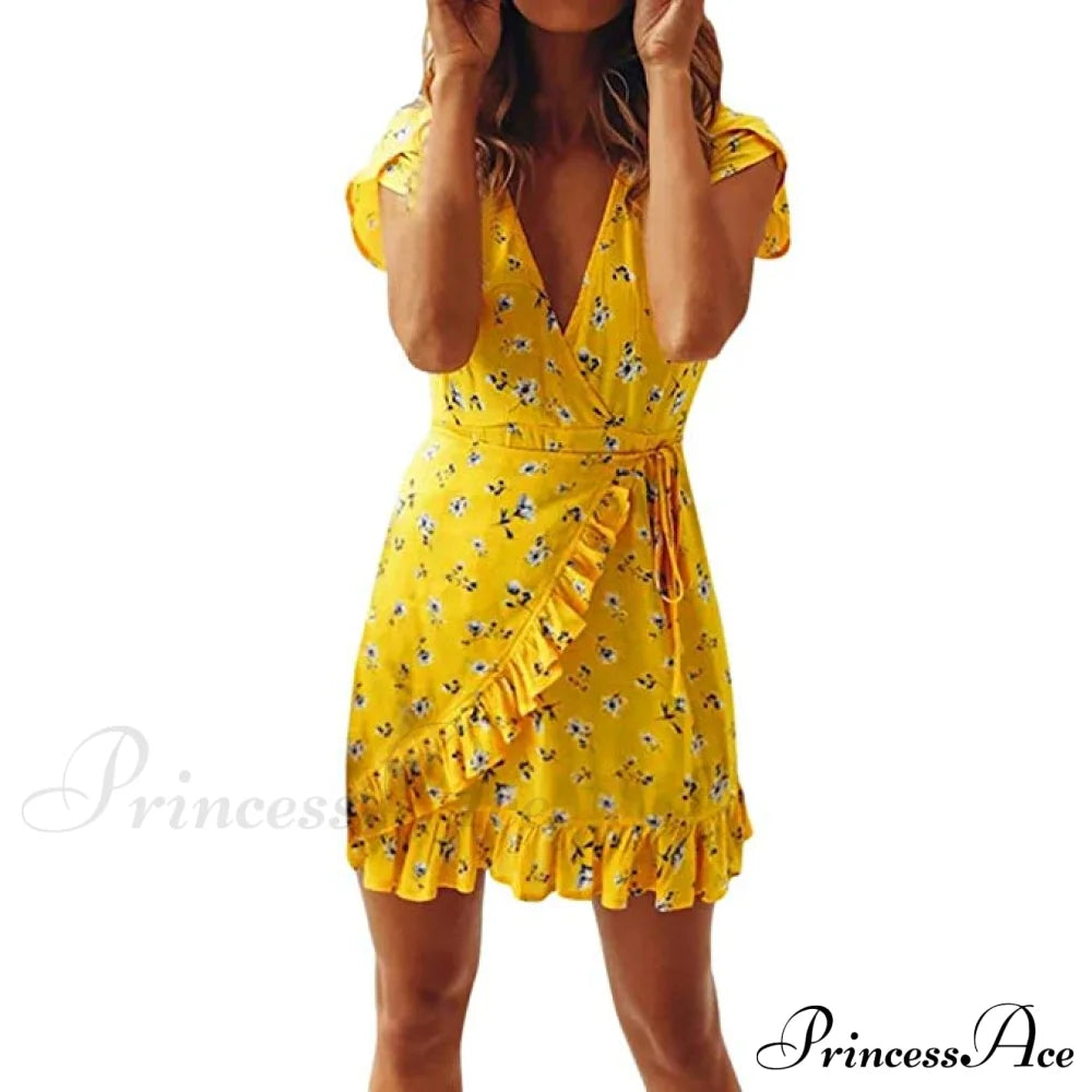 Summer Bandage Bodycon Evening Party Casual Short Mini Dress Dresses