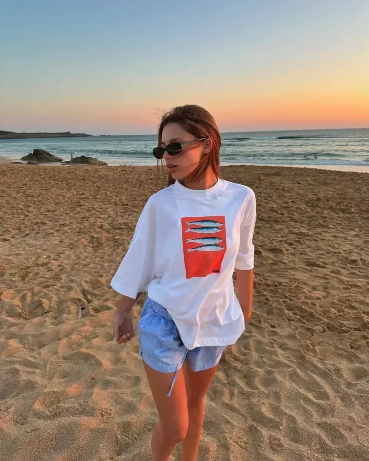 Summer Cute Graphic T-shirt white5 / S t-shirt-250223
