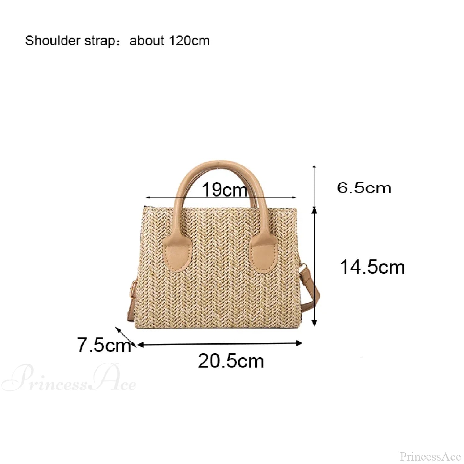 Summer Fresh Flower Woven Crossbody Handbag handbag-250126