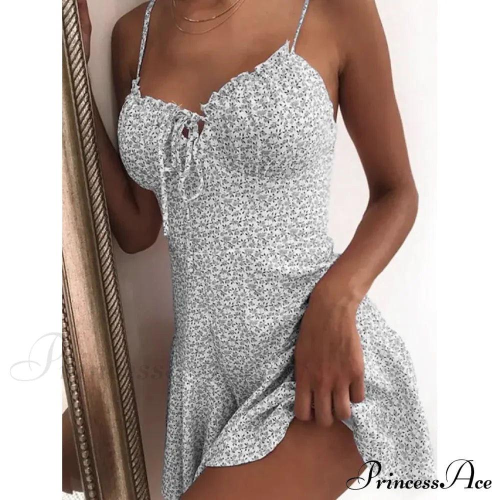 Women's Sundress Short Mini Dress Gray __stock:200 casual dresses clothes dresses refund_fee:1200