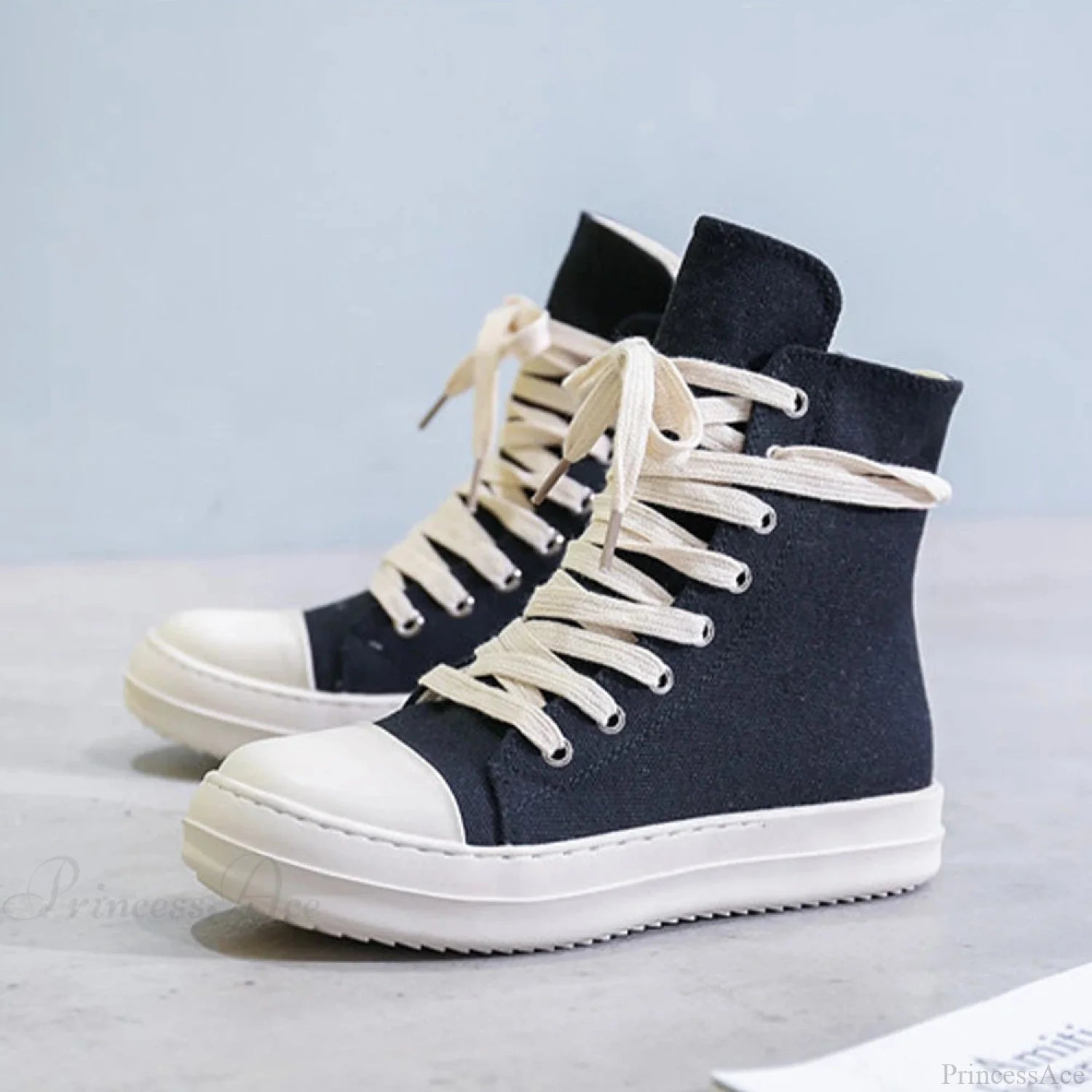 Tall Upper Leather Bulky Sneaker