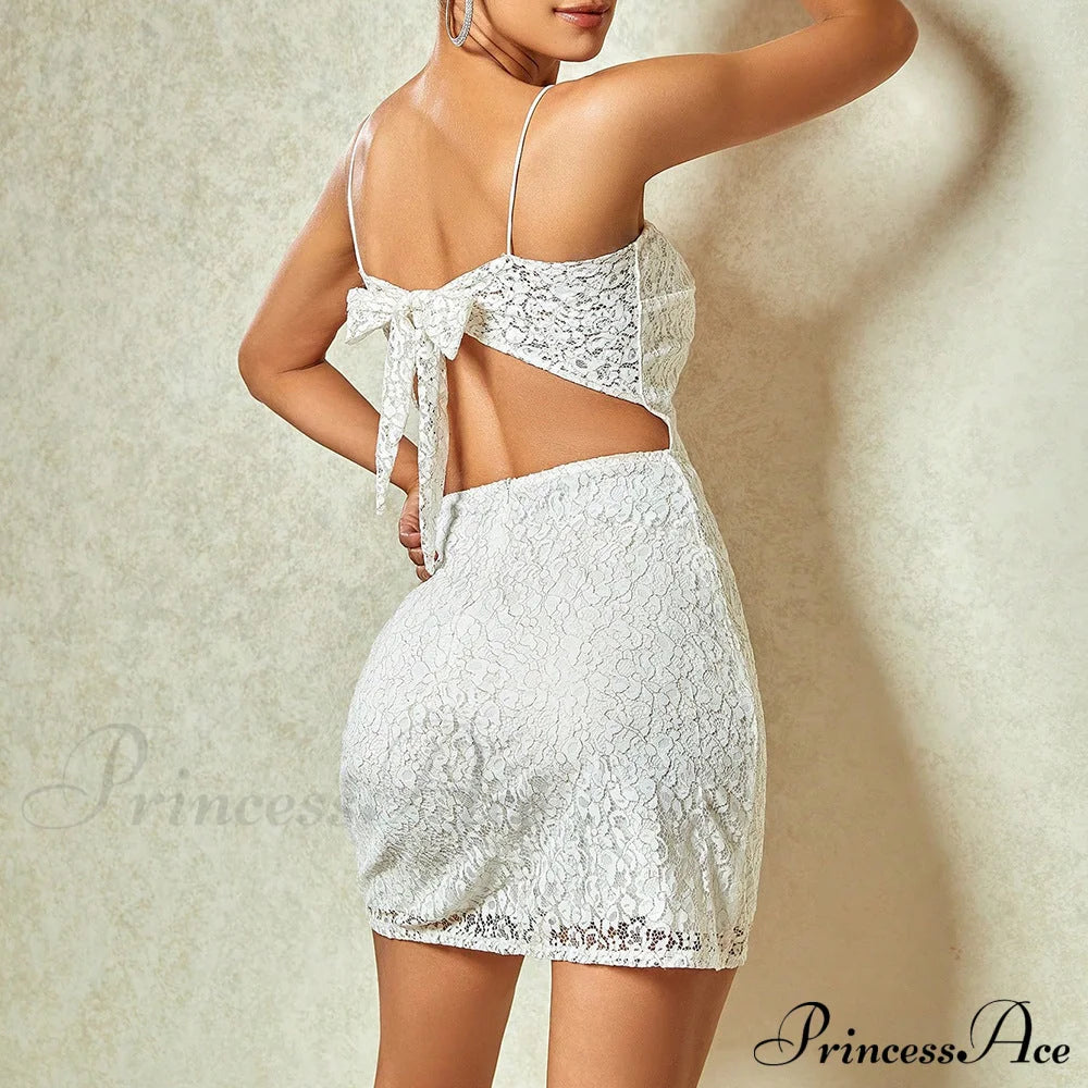 Tayla Formal Stylish Lace-Up Back Bodycon S.o. Short Dresses