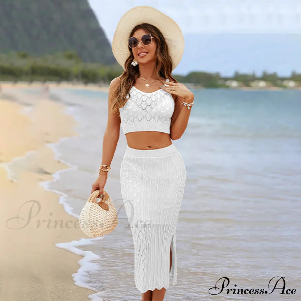 Theodora Formal Stylish Two Piece Dress White / S S.o. 2-Piece
