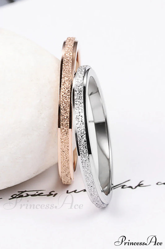 Titanium Steel Minimalist Simple Closed Rings