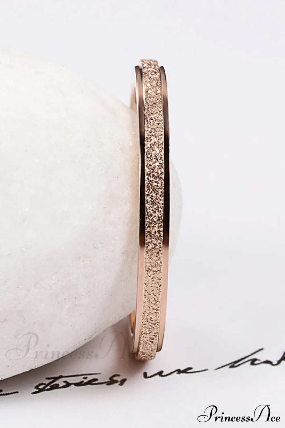 Titanium Steel Minimalist Simple Closed Rings Rose Gold / 6