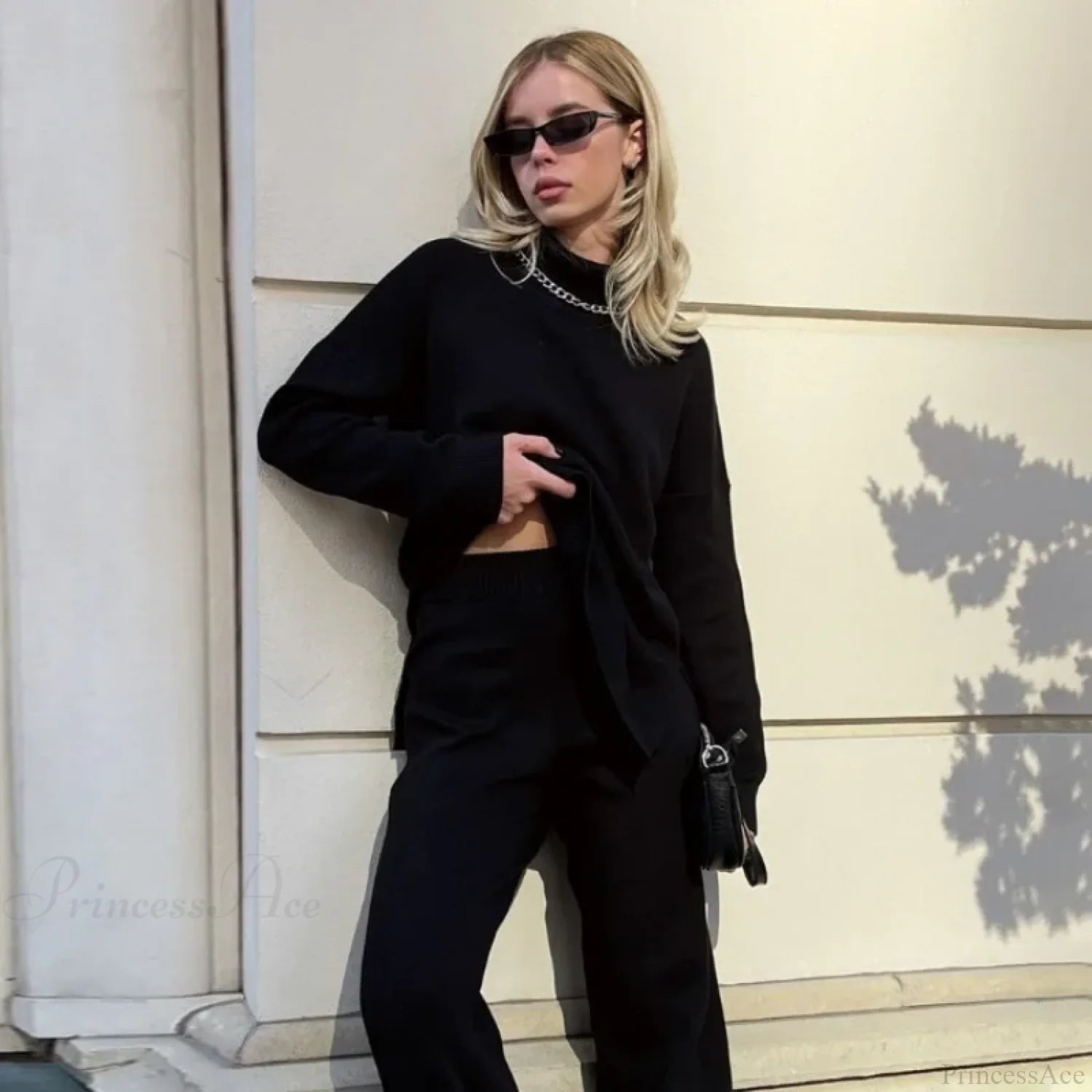 Turtleneck Casual Long-Sleeved Knitted Sweater