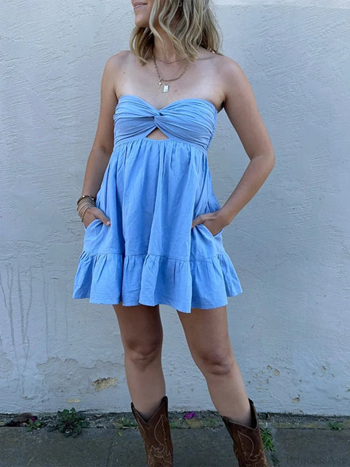 Twisted Cut-Out Mini Dress minidress-250223