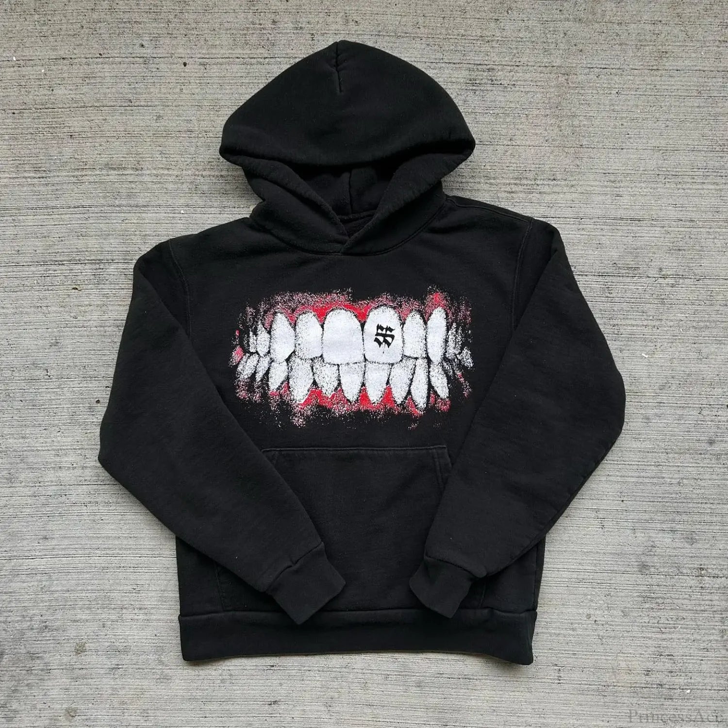 Two-Face Graphic Oversized Hoodie black 2 / S