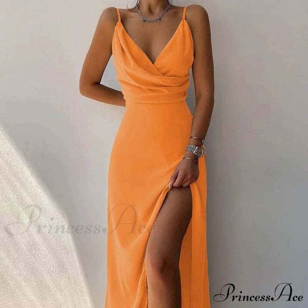 V Warm-Season Gown Sleeveless Design For Party Elegant Neck Women Style 1 / S