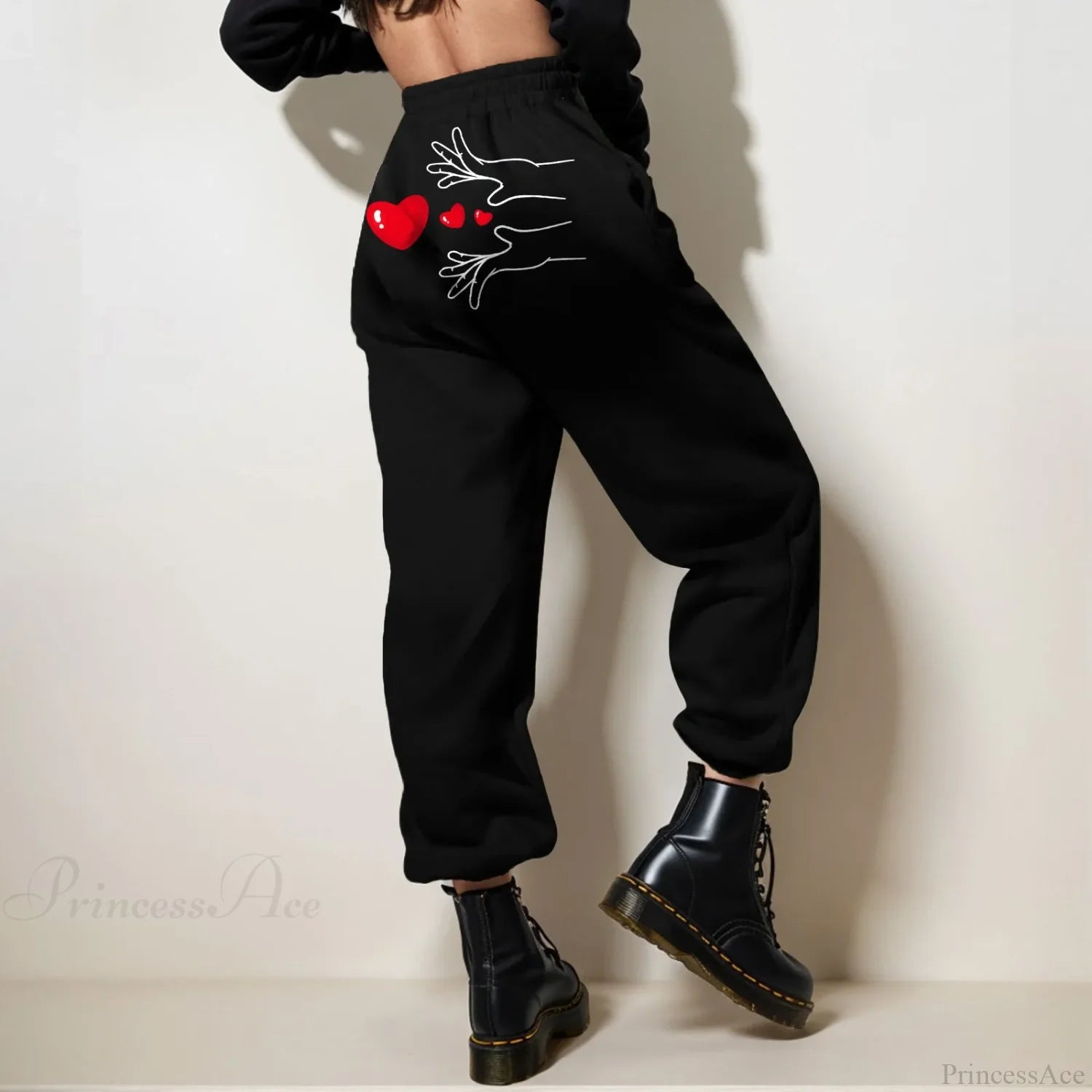 Valentine’s Day Couple Jogger Pants White / S