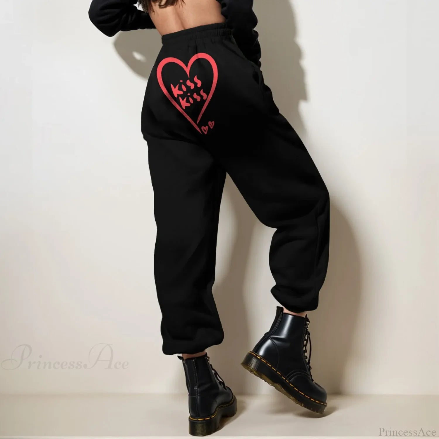 Valentine’s Day Couple Jogger Pants Wine / S