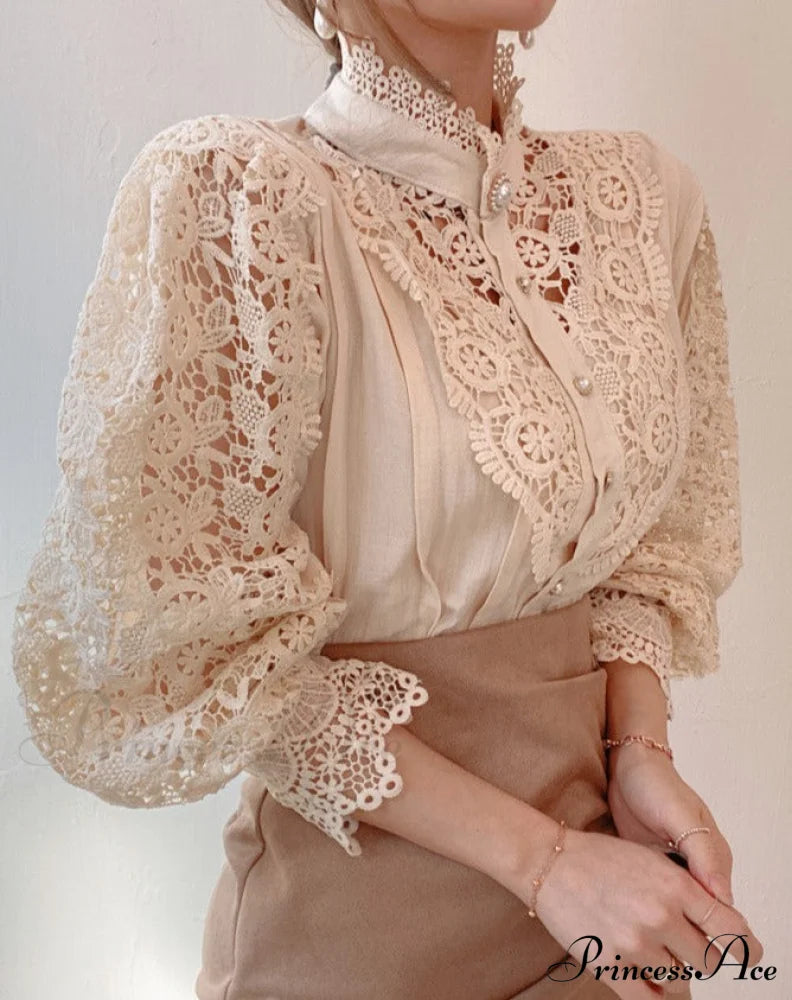 Valerie Blouse With Petal Design Tops & Blouses