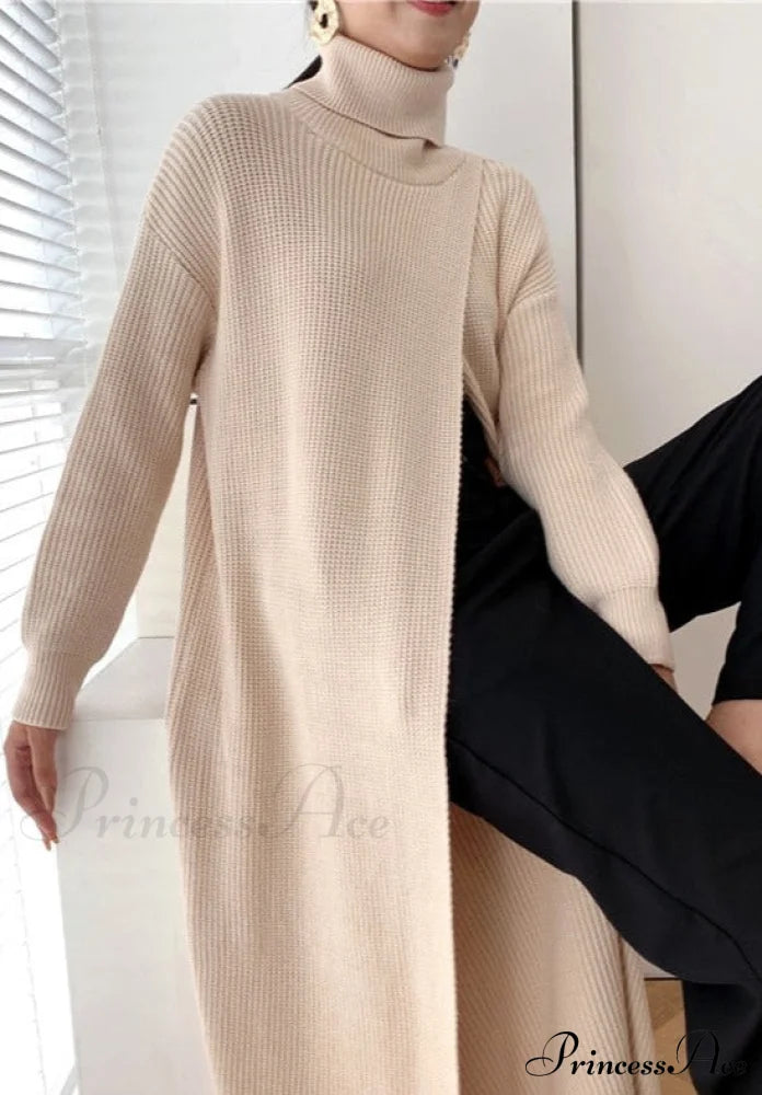 Vera Long Knit Top - Black Tops & Blouses