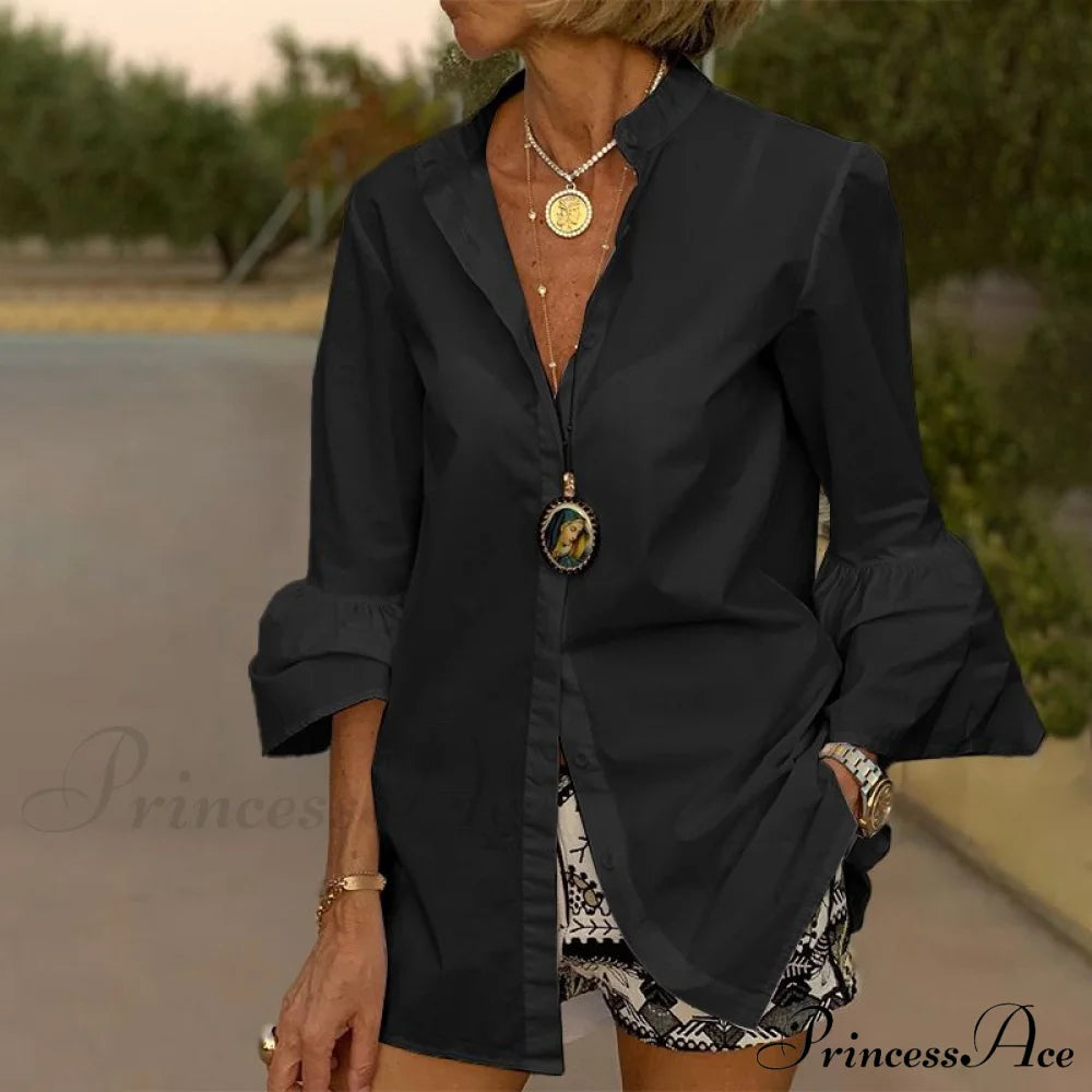 Vidana Shirt Black / S Tops & Blouses